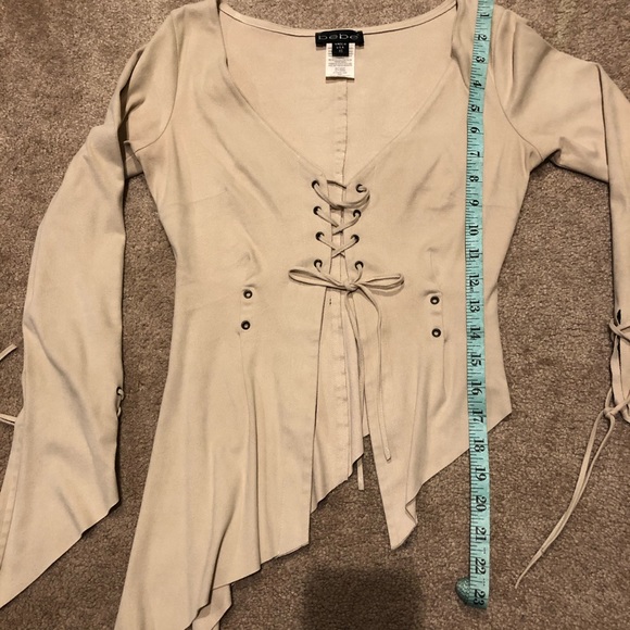 Bebe tie front top XS - Picture 4 of 8